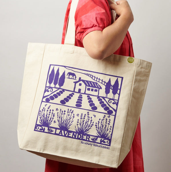 Kei & Molly Textiles Tote Bag: Bees – Kei & Molly Textiles, LLC