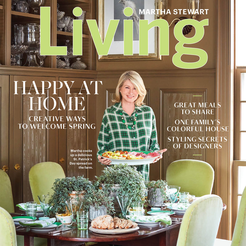 Front cover of Martha Stewart Living Magazine, May 2020 when we were featured.