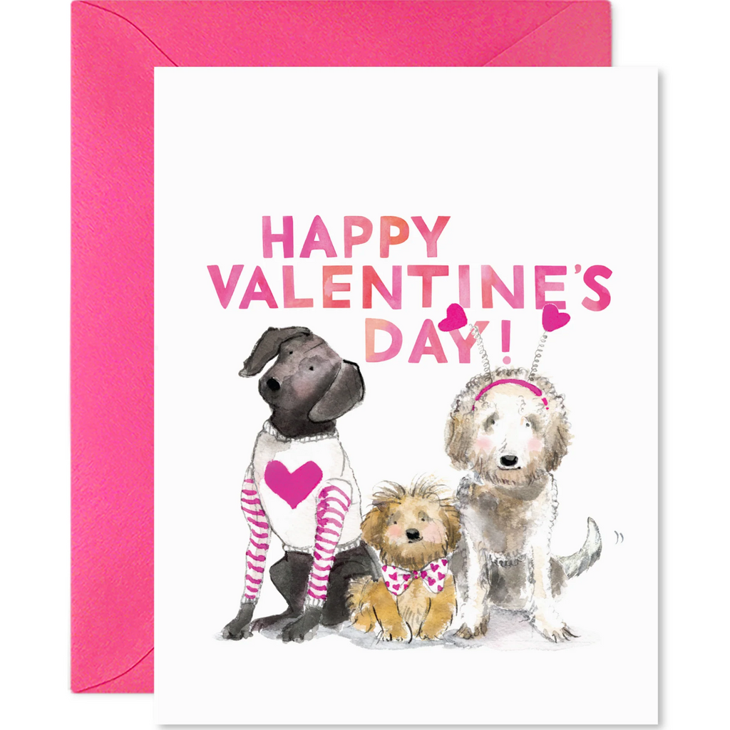 "Valentine Dogs" Card, Front