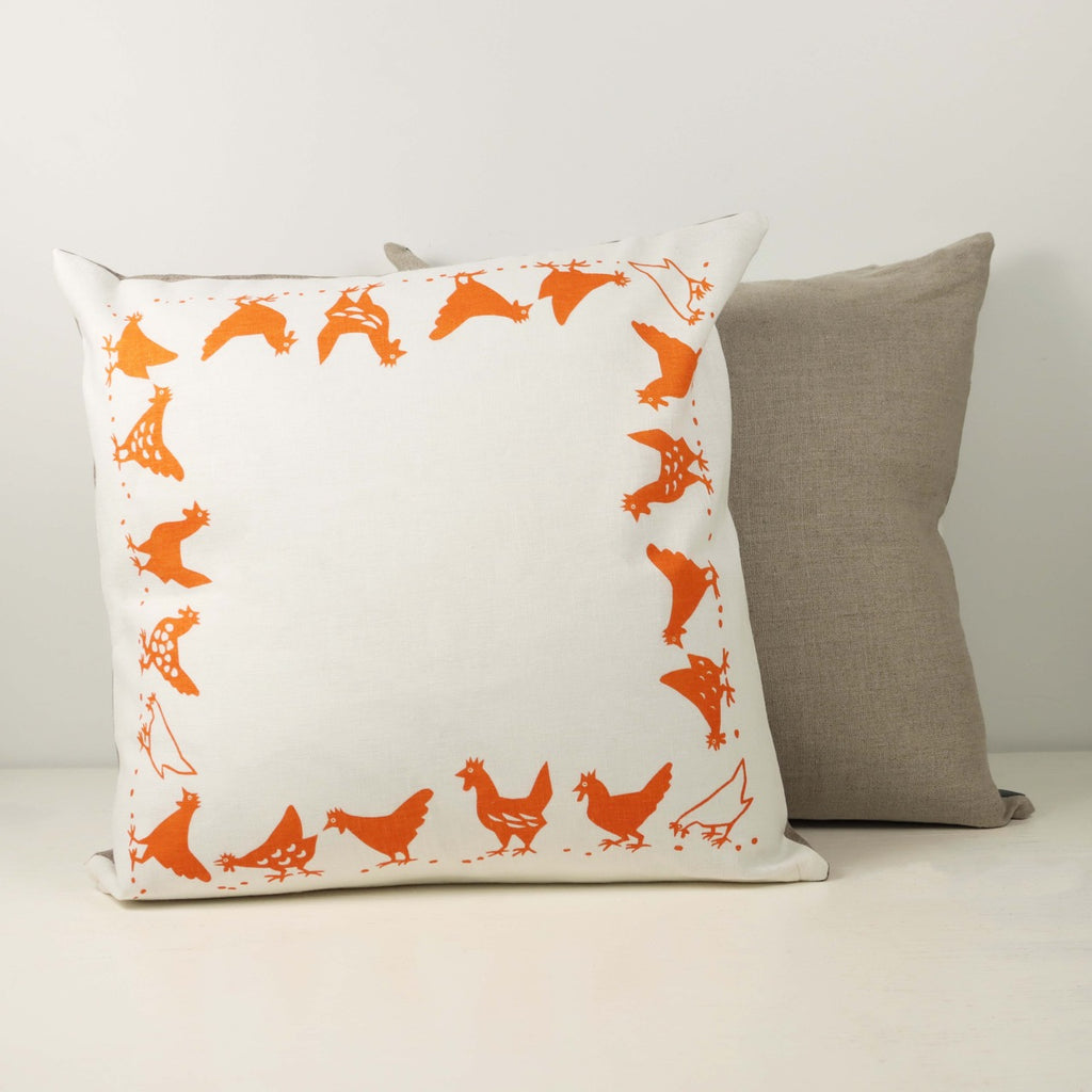 Pillow Cover: Chickens