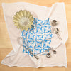 Kei & Molly Roadrunners Flour Sack Dish Towel in Turquoise with Props