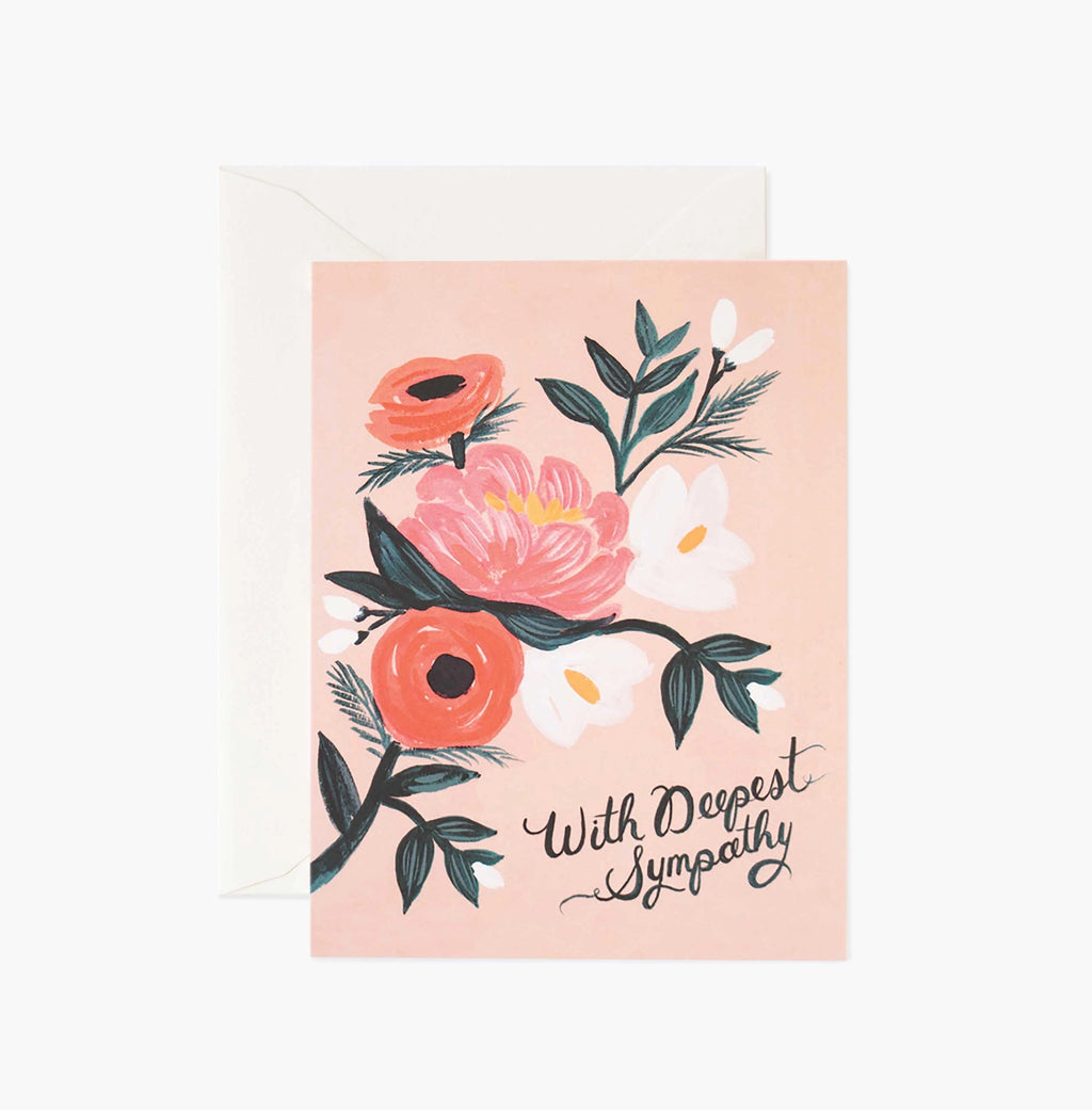 Rifle Paper Co. With Deepest Sympathy Card.