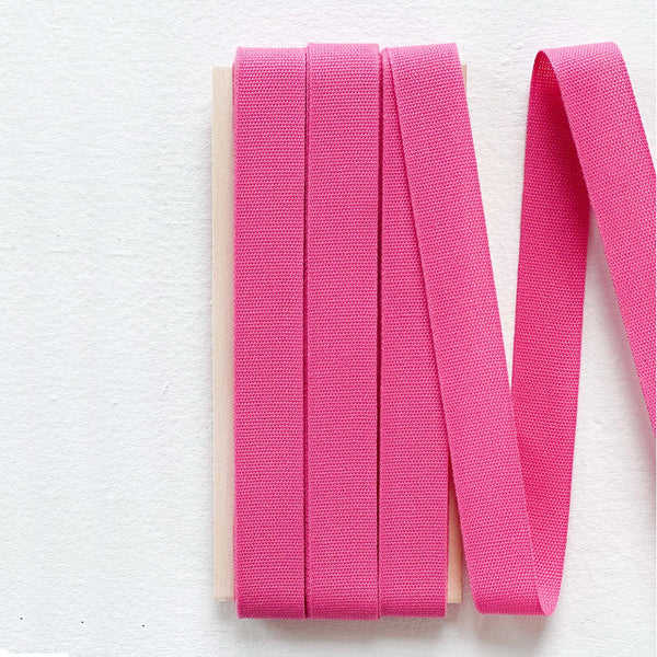 Italian Tight Weave Cotton Ribbon Fuchsia Kei & Molly Textiles, LLC