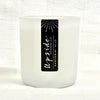 Santorini Blue Glass Candle