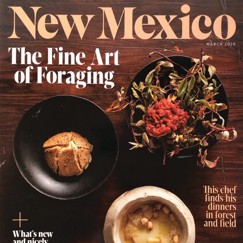 Front cover of New Mexico Magazine, 2020 when we were featured.