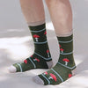 Model wearing Tabbi Socks Mushrooms Socks
