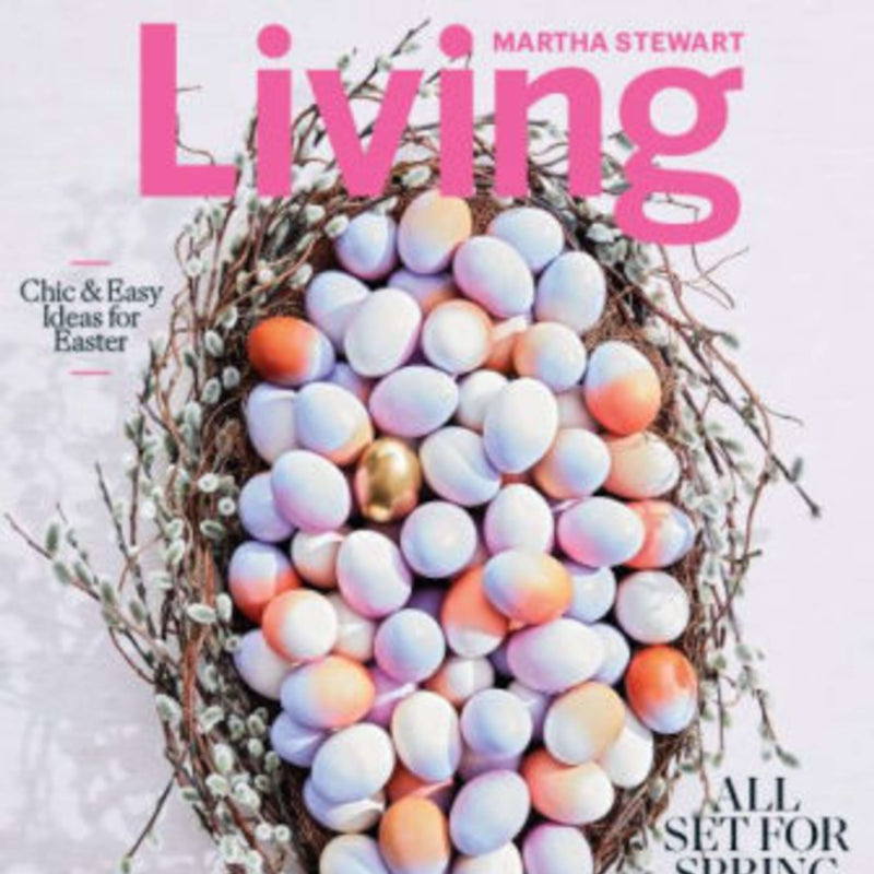 Front cover photo from Martha Stewart Living, 2018 when we were mentioned in their editors notes. 