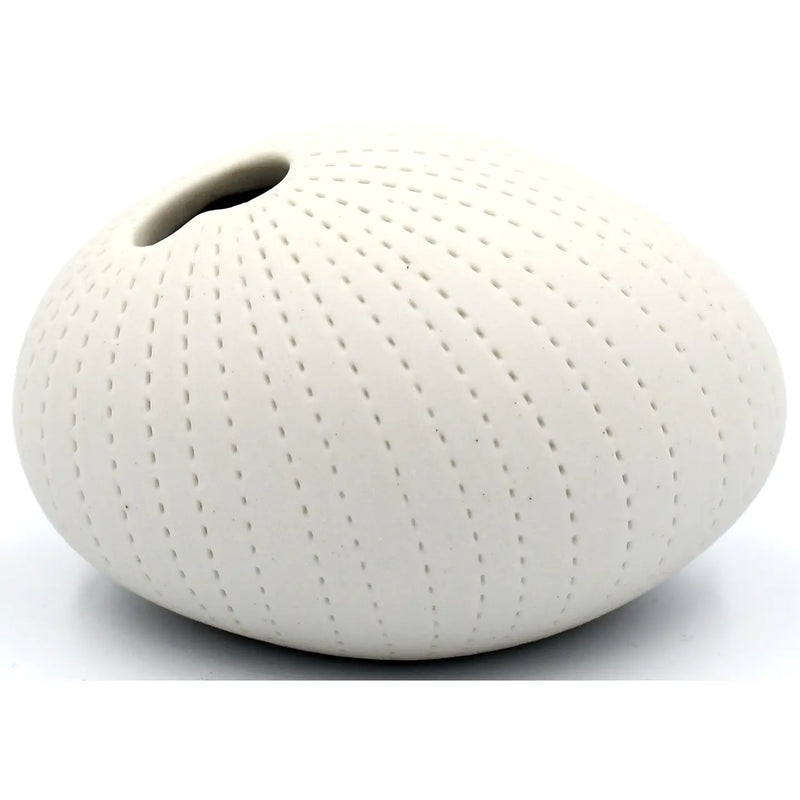 PEBBLE White Line Mini Porcelain Bud Vase