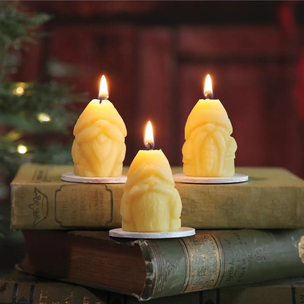 Jolly the Gnome - Beeswax Candle