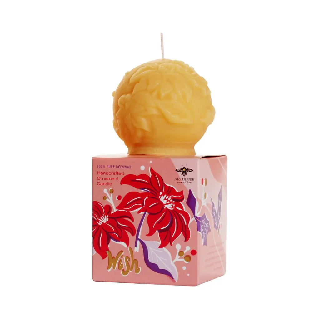 Poinsettia - Beeswax Candle