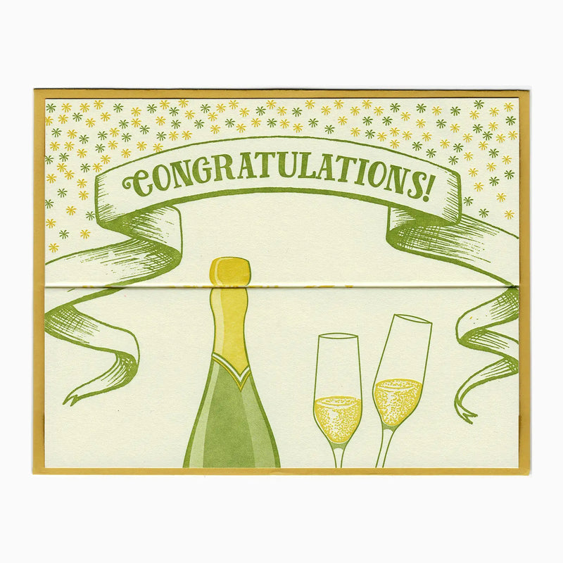Blackbird Letterpress Congrats POP! Card