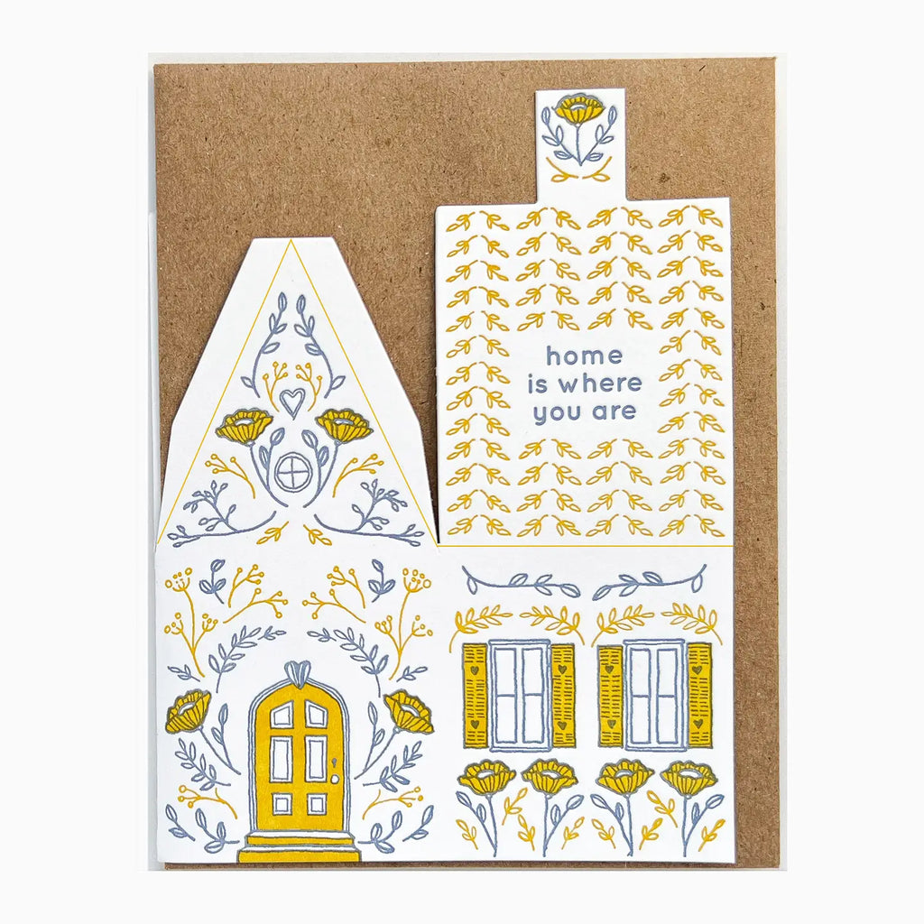 3-D "Home Is Where You Are" Card