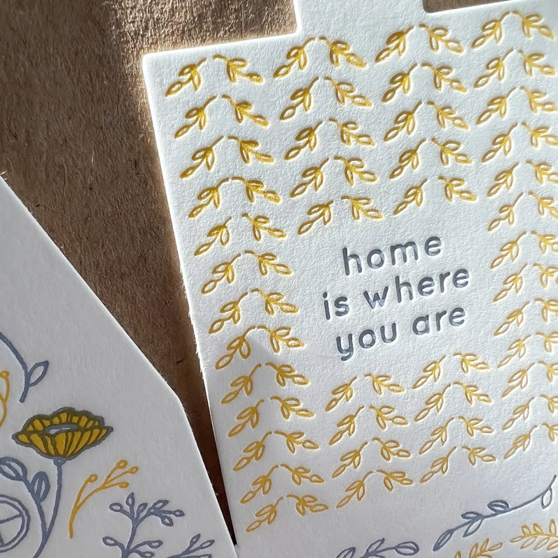 3-D "Home Is Where You Are" Card