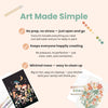 Paint By Number Kit w/ Bamboo Frame