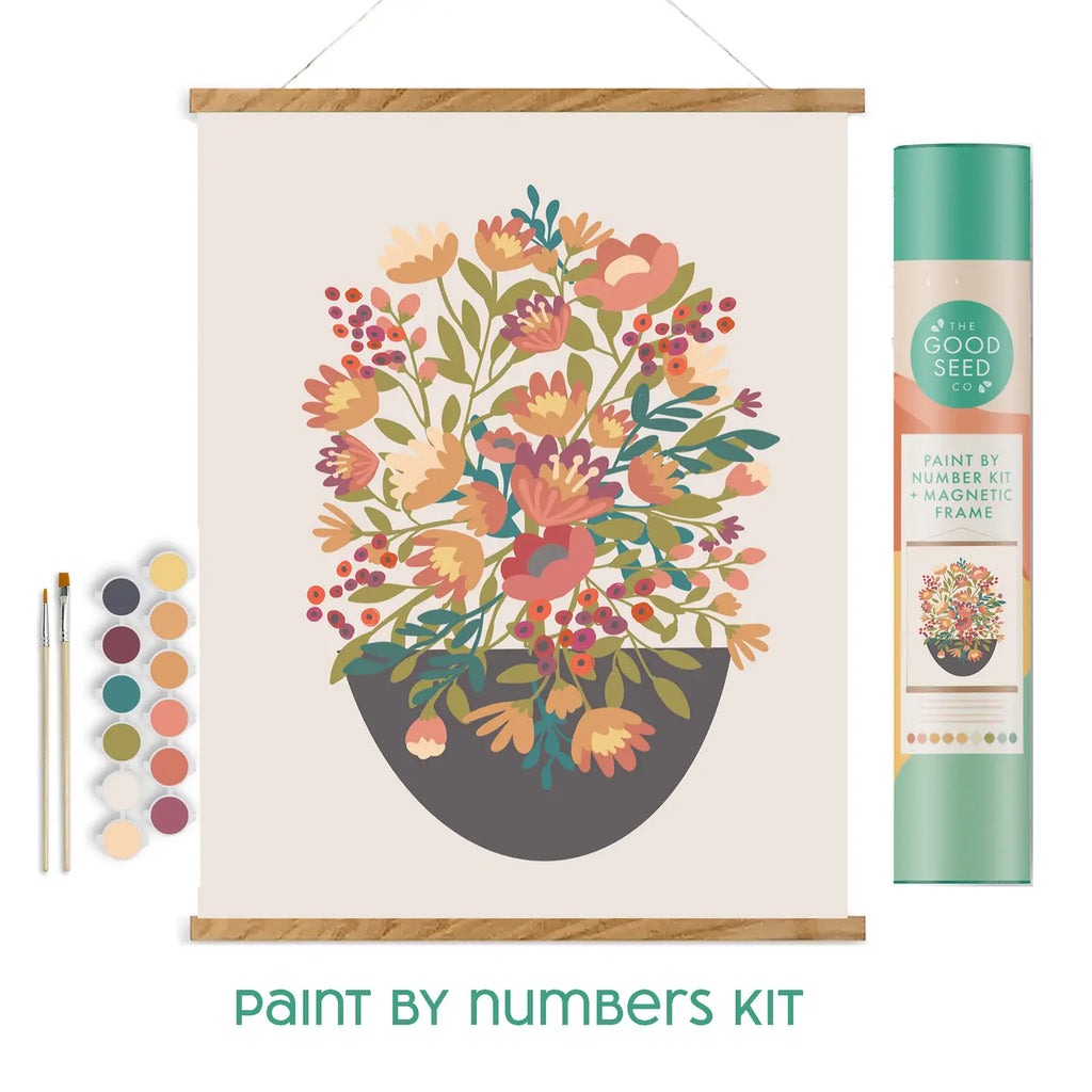 Paint By Number Kit w/ Bamboo Frame
