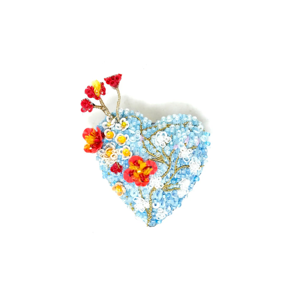 Heart Blossoms Brooch