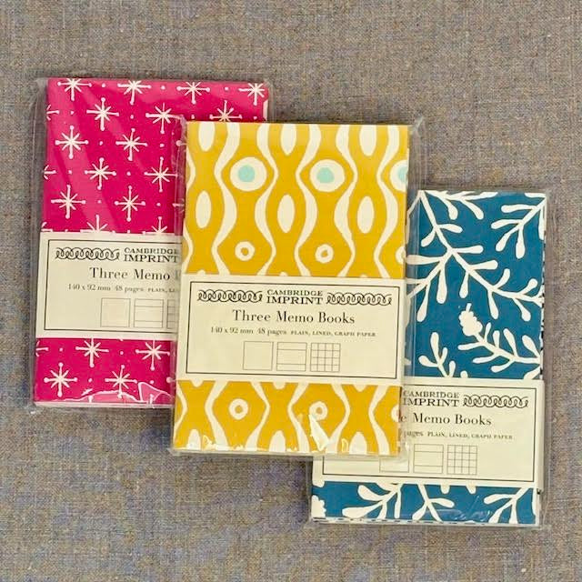 Three Memo Books
