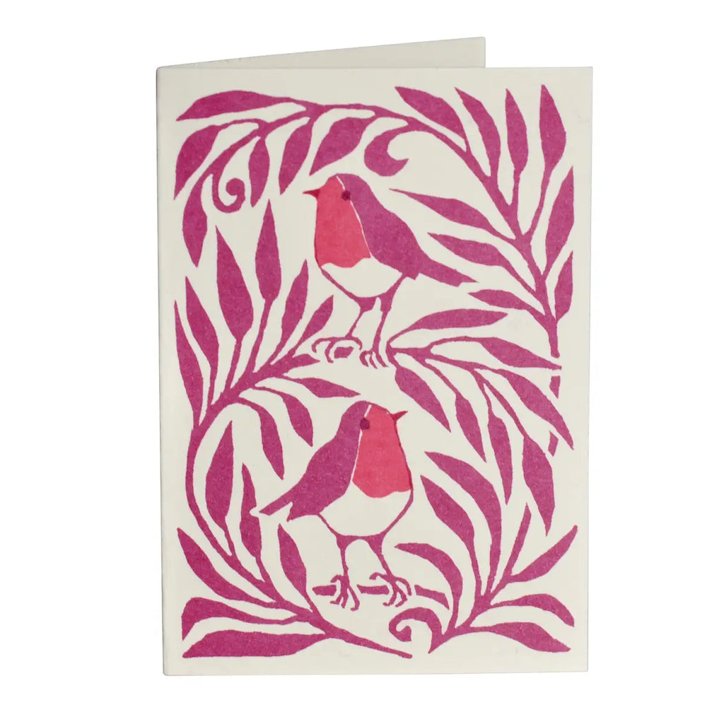 Two Robins - Pack of 6 Small Cards
