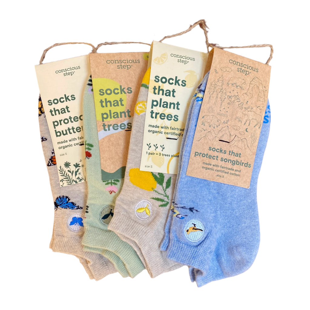 Conscious Step- Ankle Socks, 4 designs