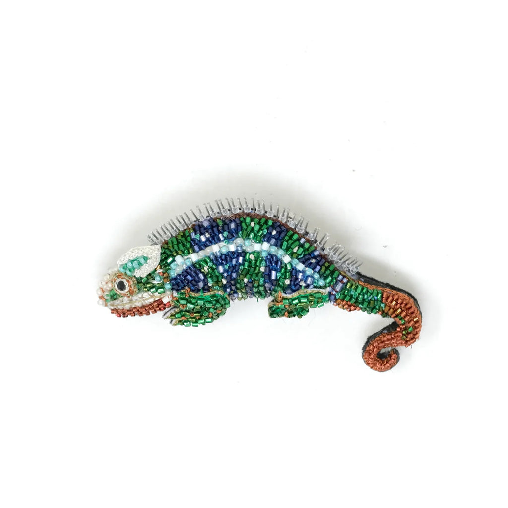 Colorful Chameleon Brooch