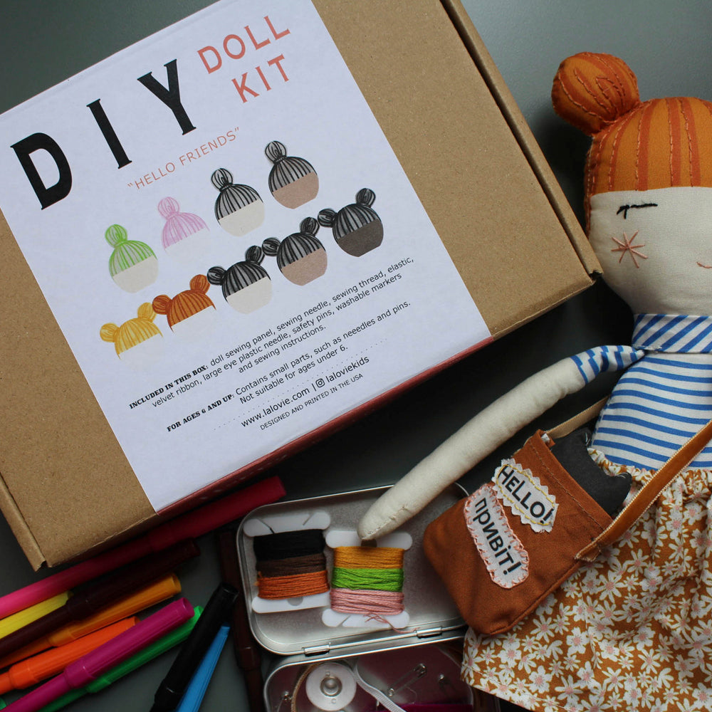 DIY Doll Kit Make Your Own Interior Doll Sewing Kit Pattern 