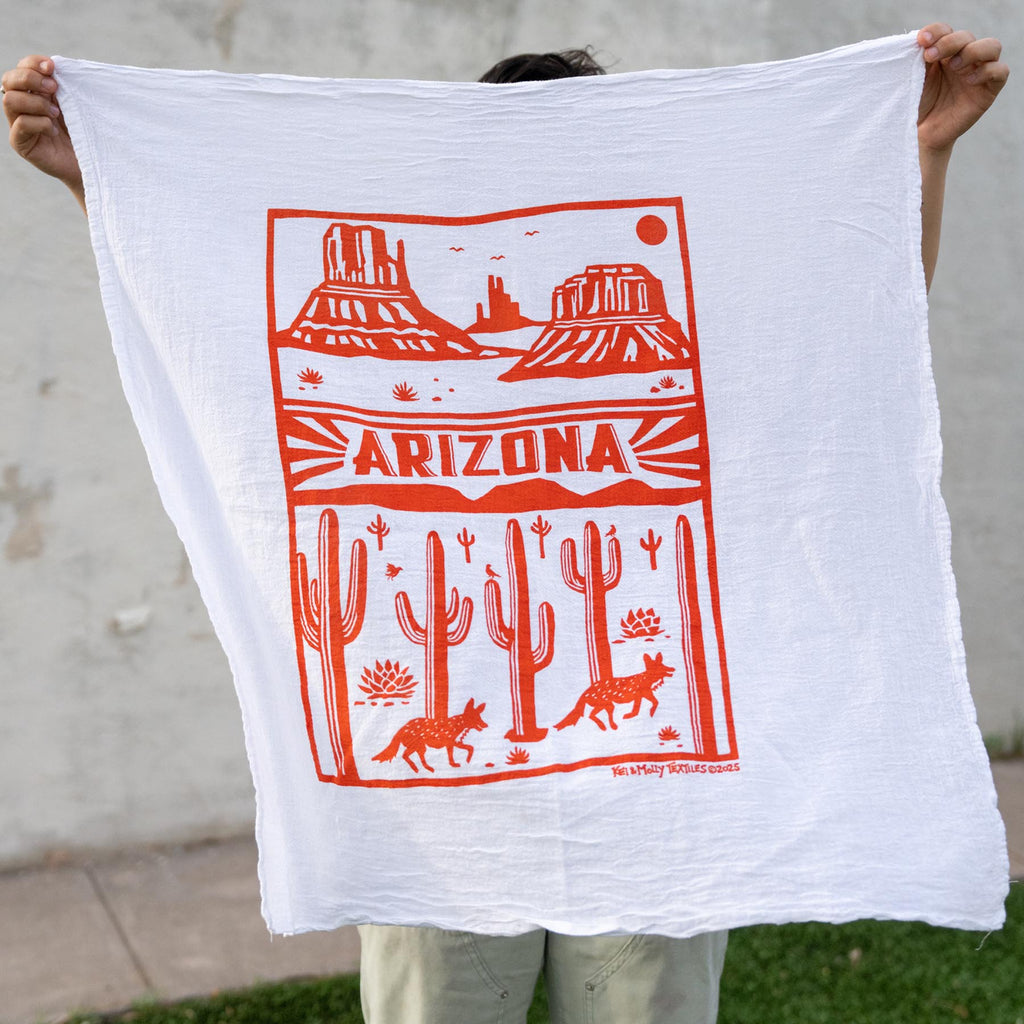 Flour Sack Dish Towel: Arizona
