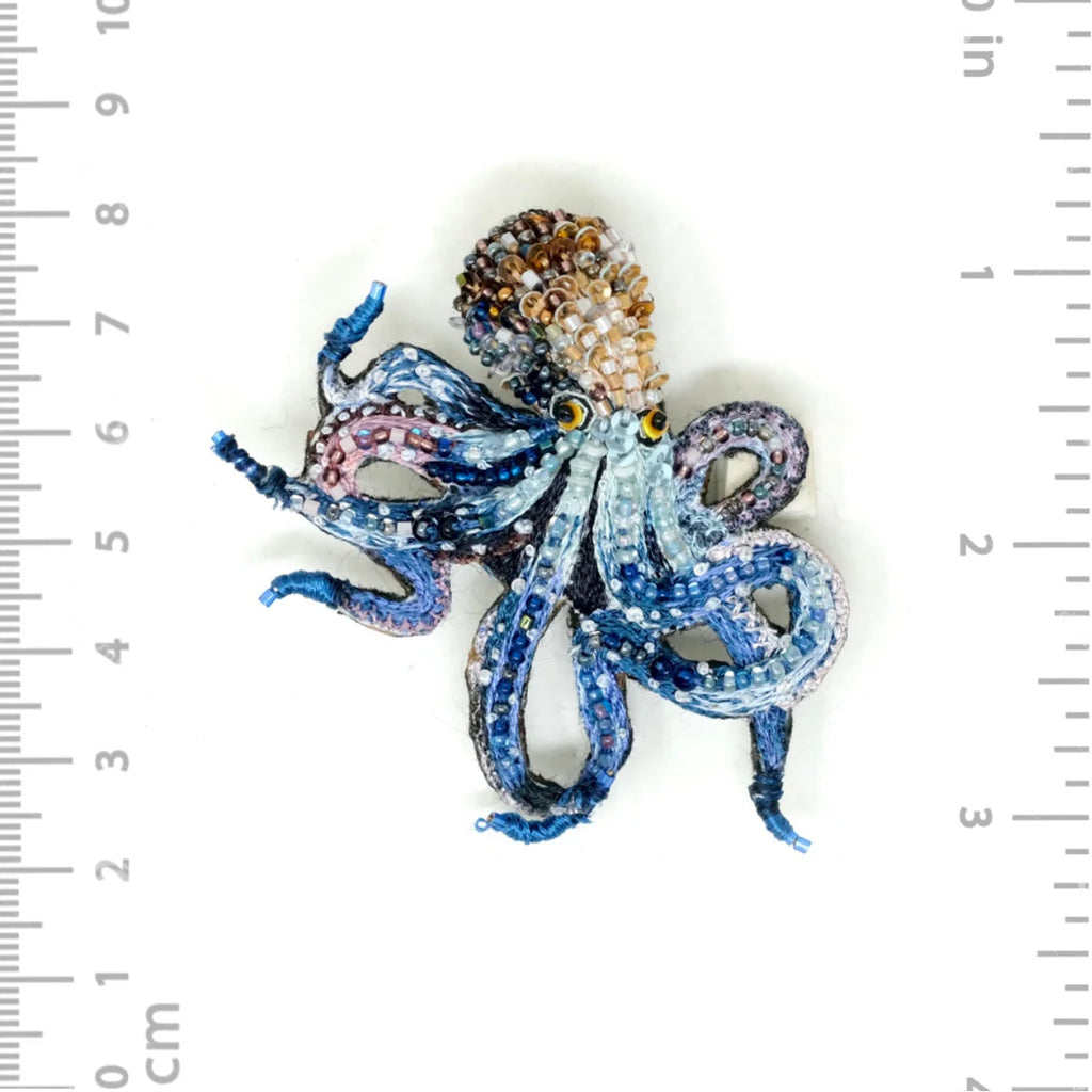 Day Octopus Brooch