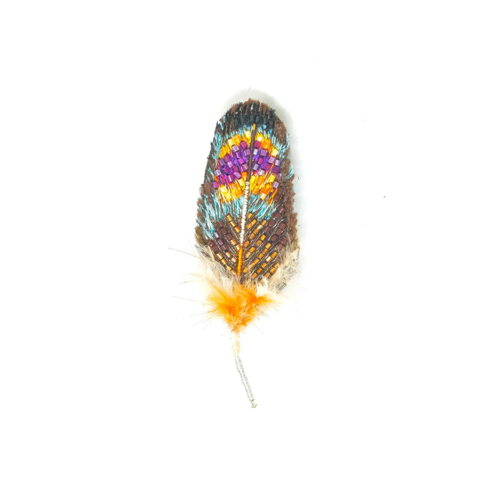 Dove Feather Brooch