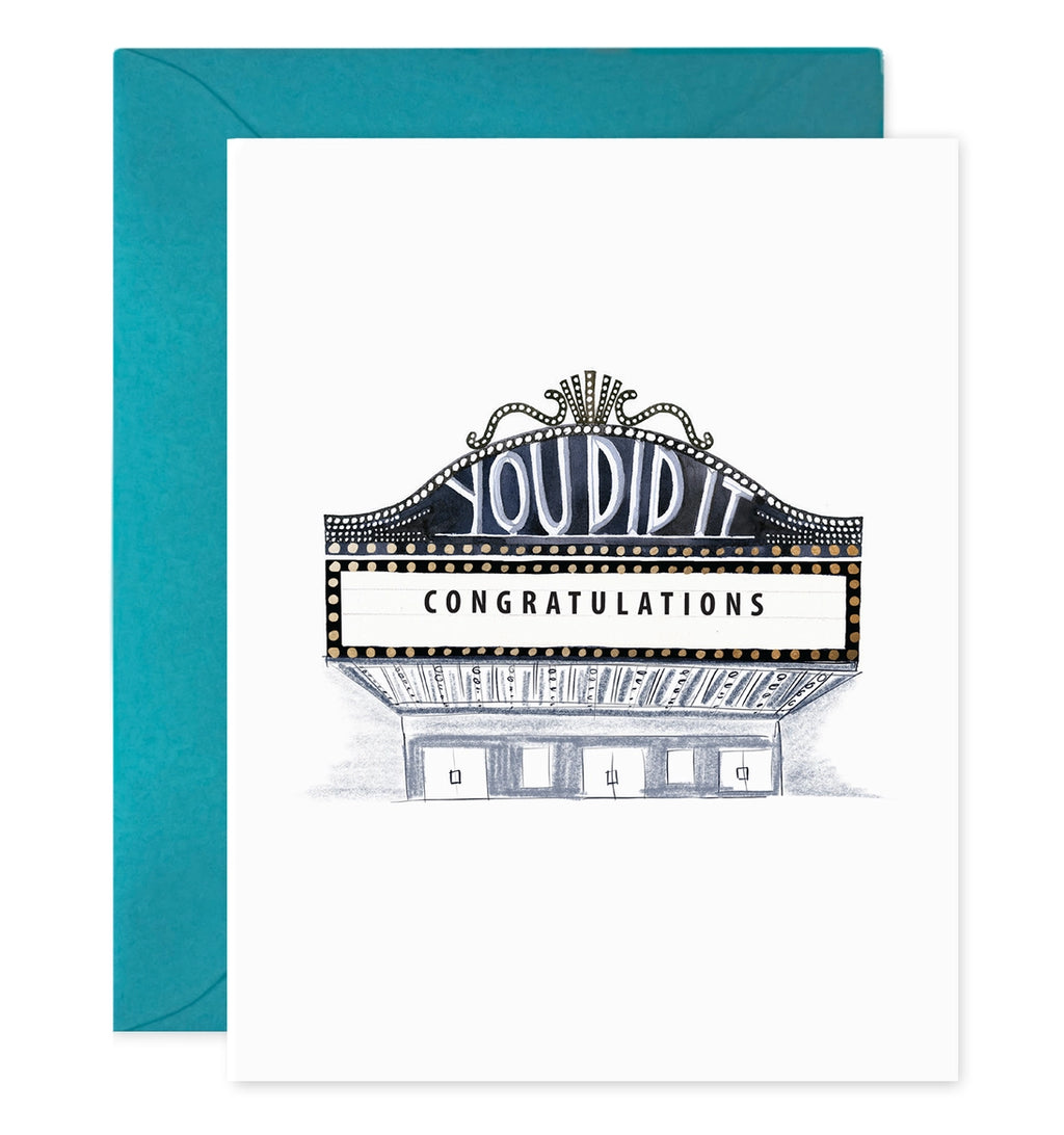E. Frances You Did It- Congratulations card