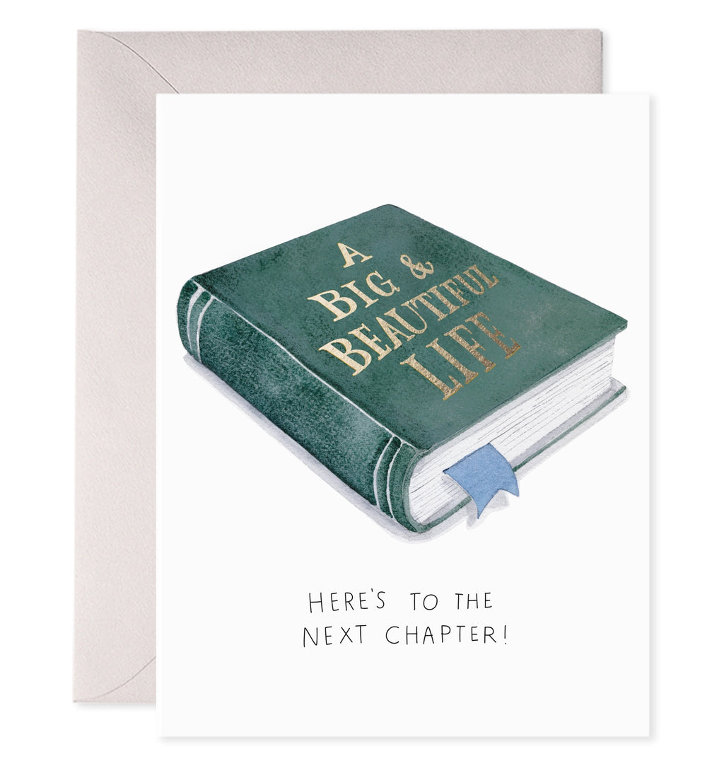 E. Frances Here's To The Next Chapter card