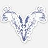 The Botanical Uteri Sticker Series
