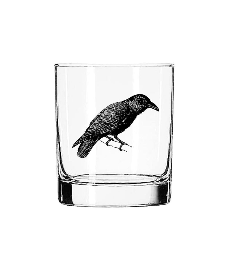 Fly Paper Products- Raven Glass Tumbler