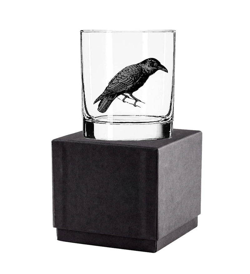 Fly Paper Products- Raven Glass Tumbler