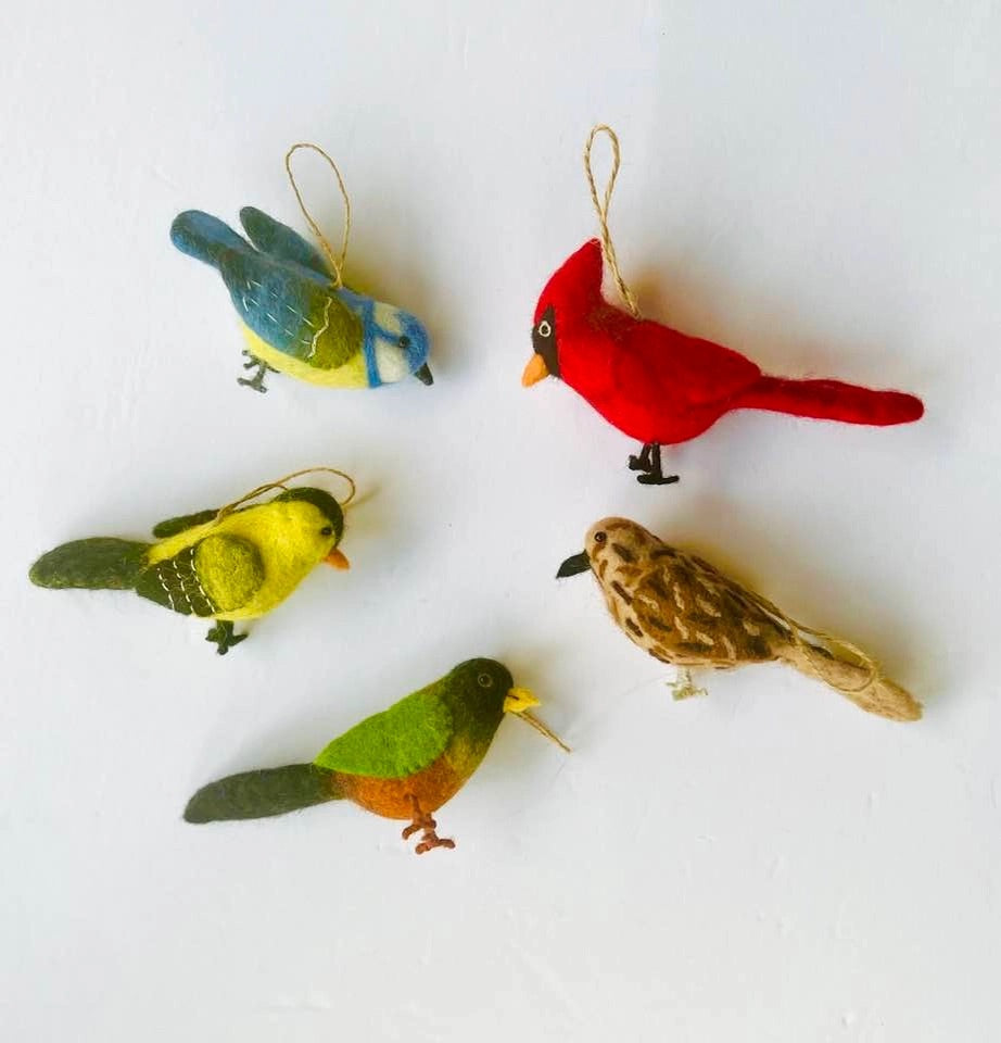 Felt Bird Ornaments