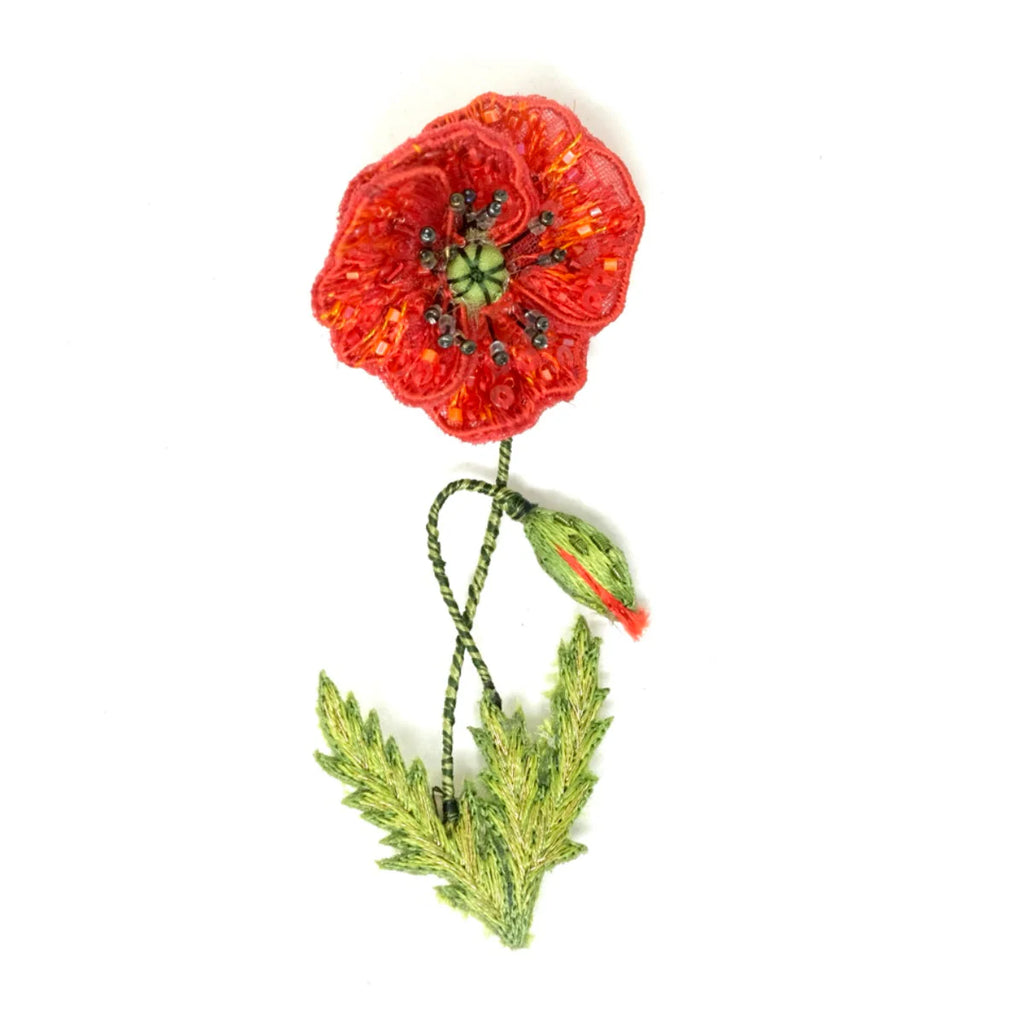 Field Poppy Brooch