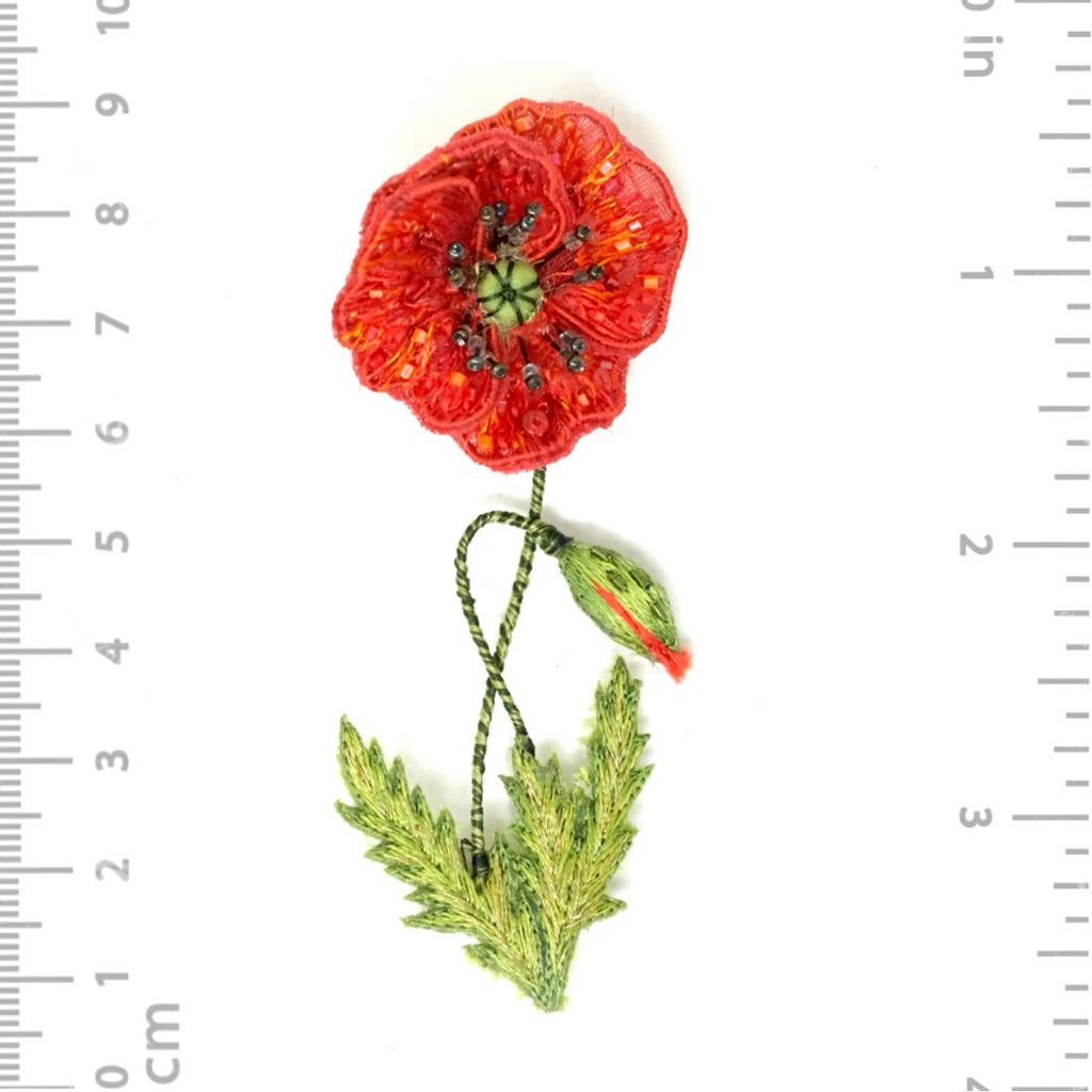 Field Poppy Brooch
