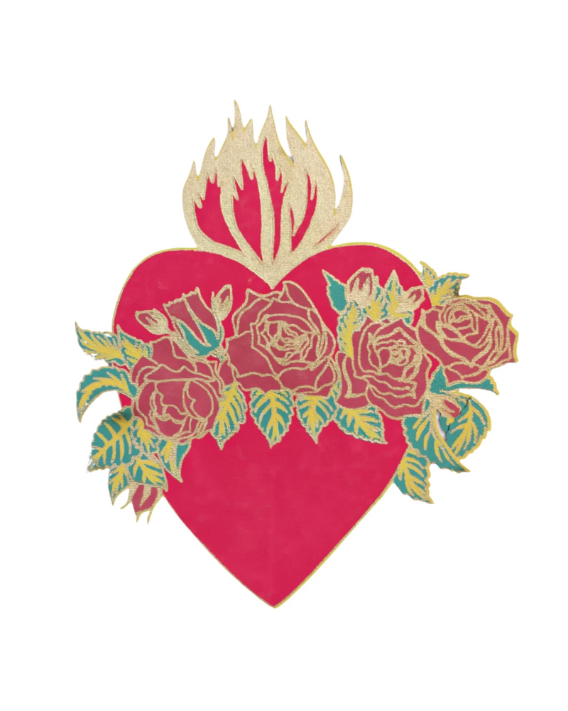 Flaming Heart Card by East End Press