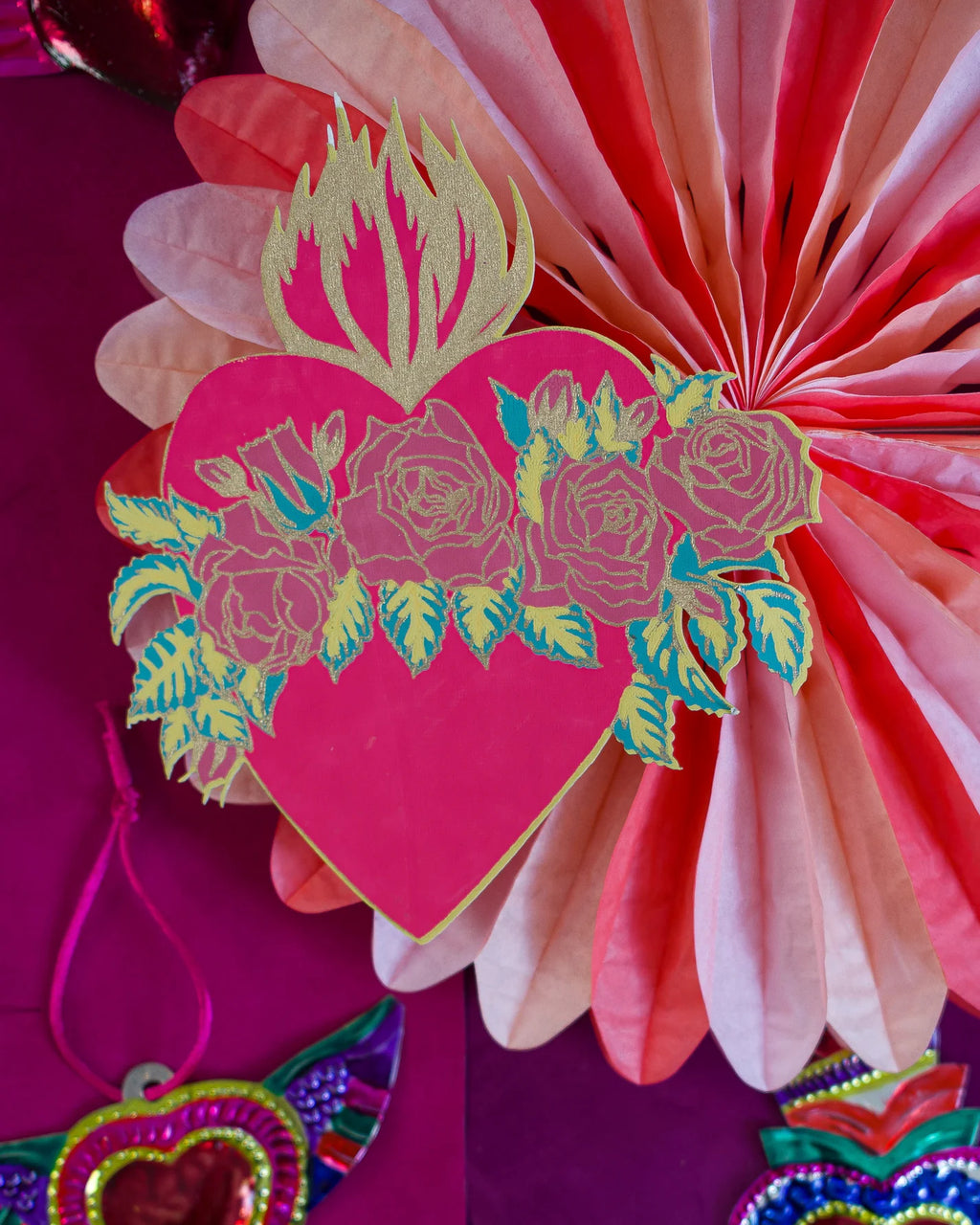 Flaming Heart Card by East End Press