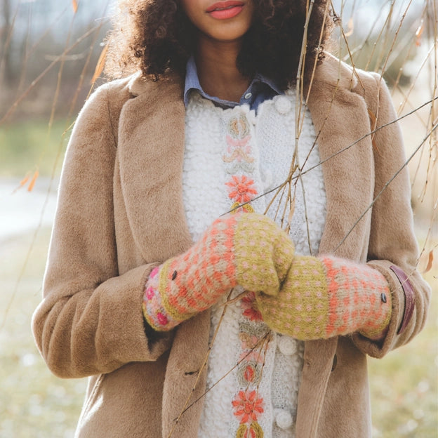 French Knot Convertible Mittens
