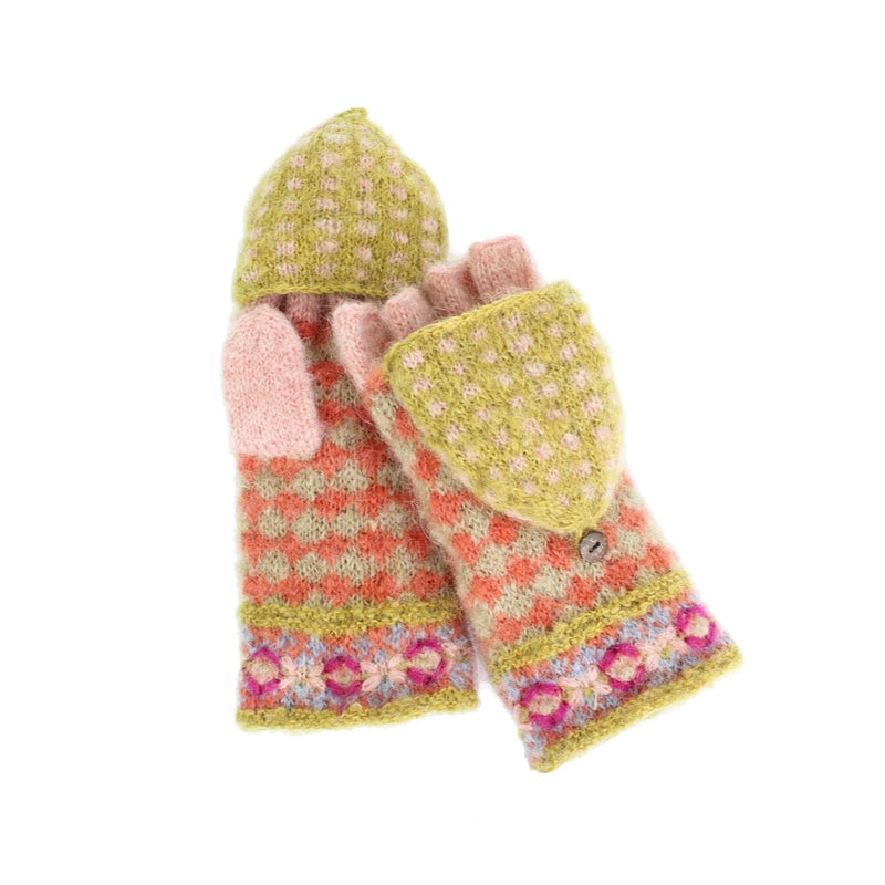 French Knot Convertible Mittens