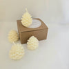 Wee Pine Cone Candles- set of 4
