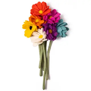 Felt Daisy Flower Light Orange