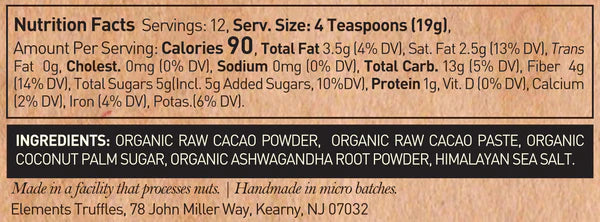 Elements Drinking Chocolate Ingredients