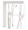 E. Frances Paper Snowy Birches Greeting Card Front