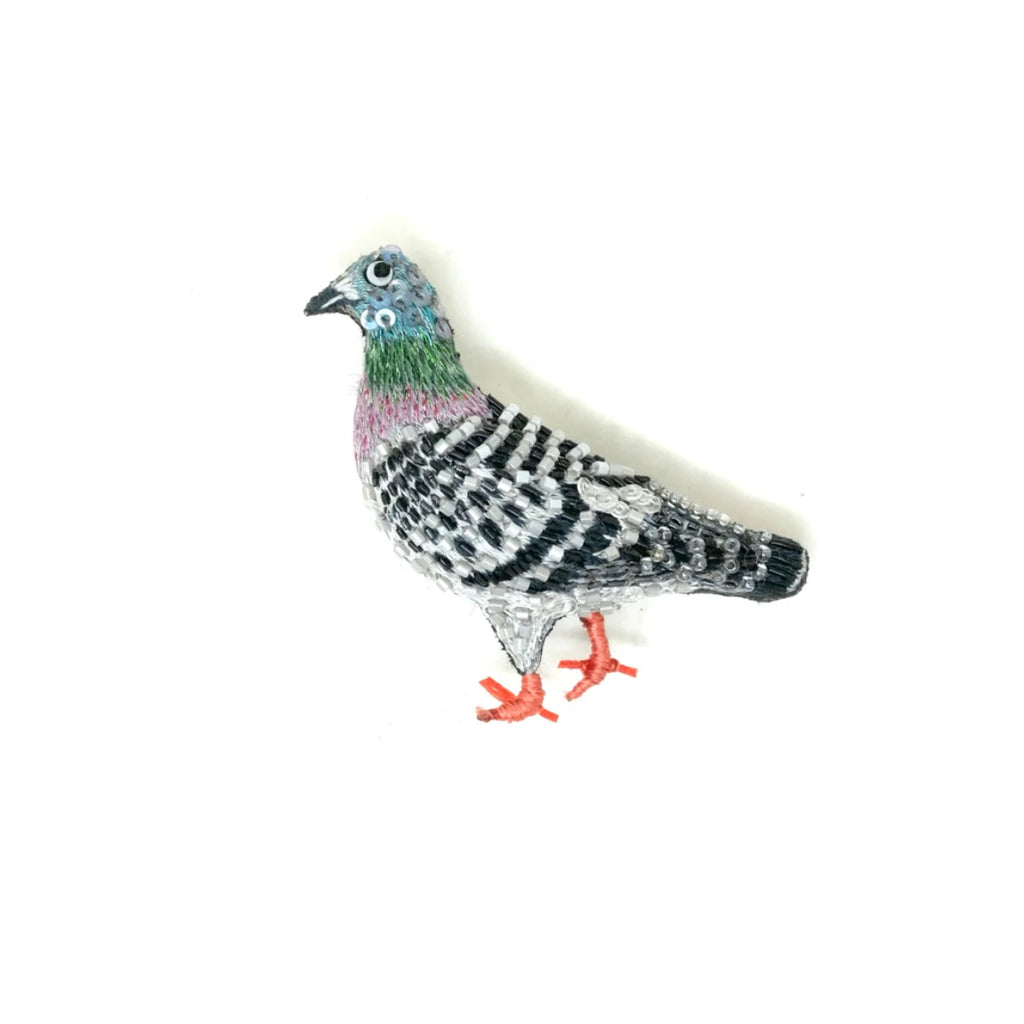 Homing Pigeon Brooch