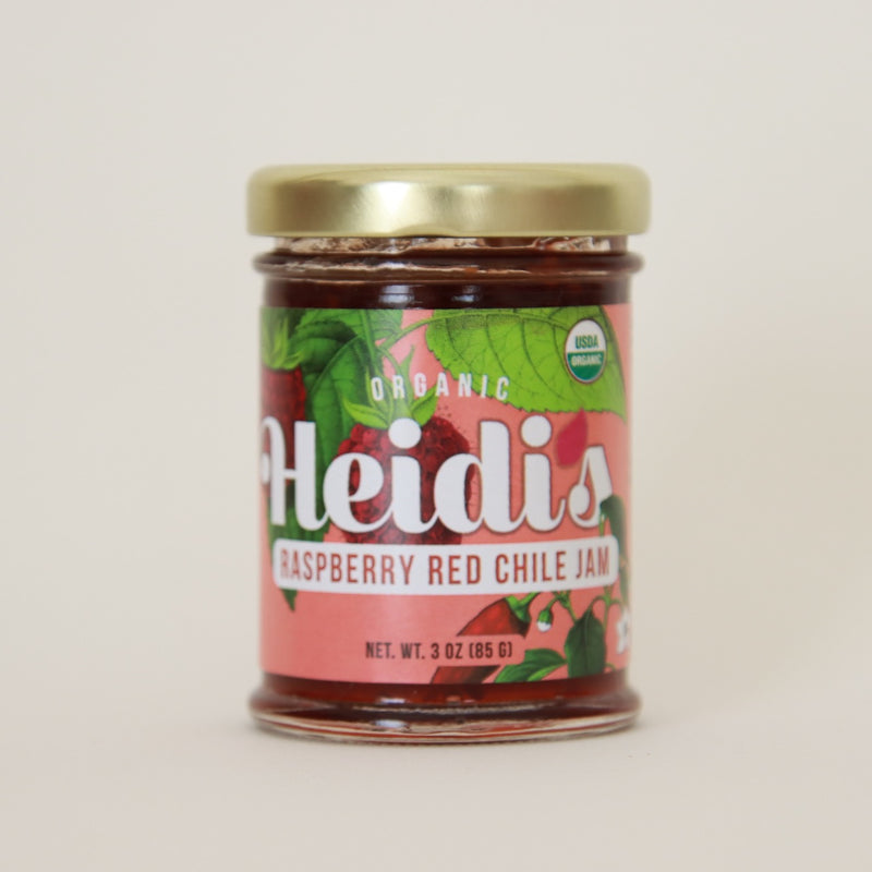 Kei & Molly Foodie Love Holiday Gift Box: Heidis Raspberry Red Chile Jam 3 oz