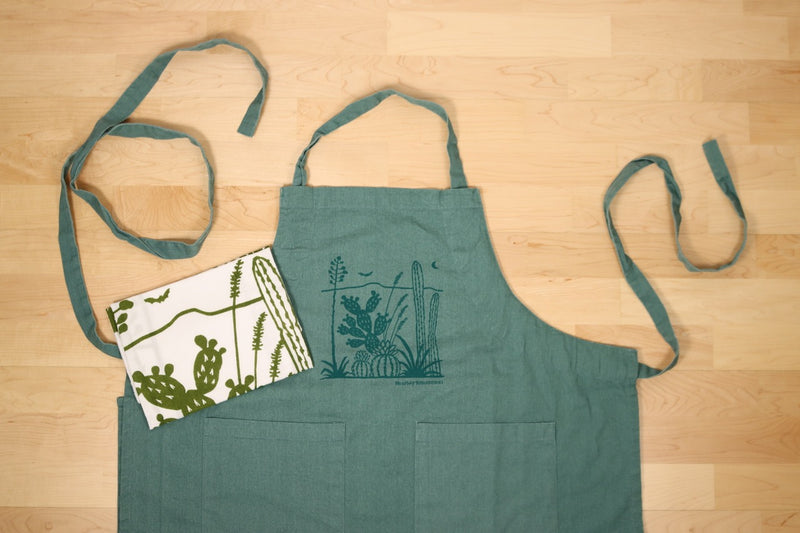 Stonewashed Apron: Cacti