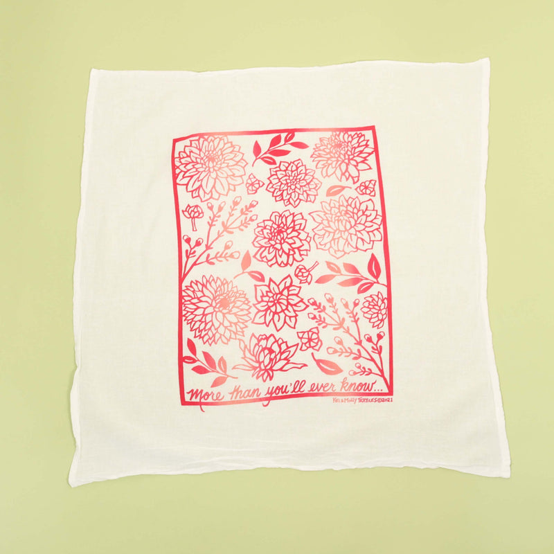 Kei & Molly Textiles Flour Sack Dish Towel: More Than You Will Ever Know Two Tones