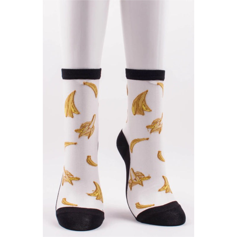 Tabbi Socks Clear Banana Socks
