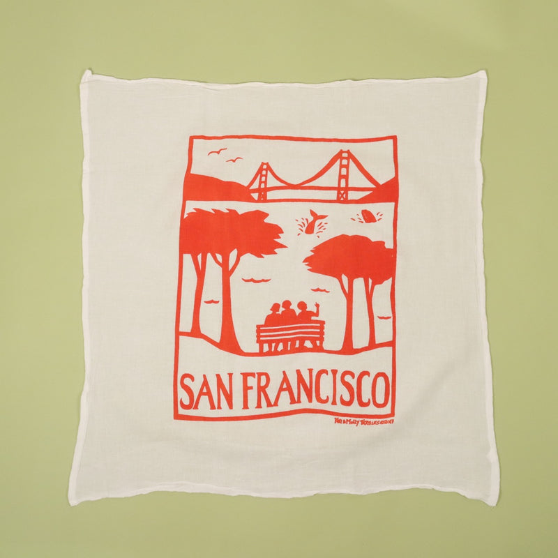 Flour Sack Dish Towel: San Francisco